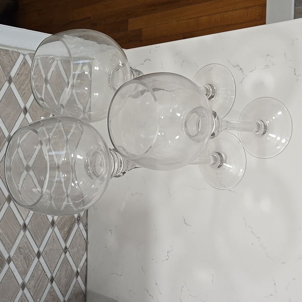 3 piece Glass goblets